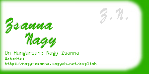 zsanna nagy business card